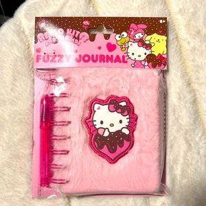 Hello Kitty Fuzzy Journal new